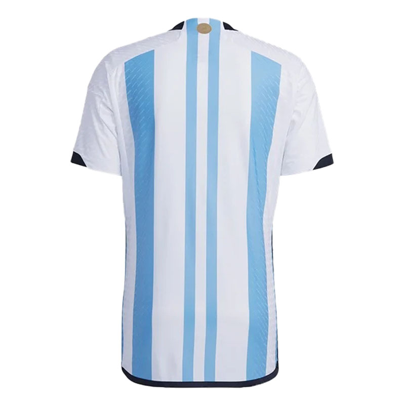 Camiseta Argentina Home 2022 Mundial Campeona con Tres Estrellas (EDICIÓN JUGADOR)